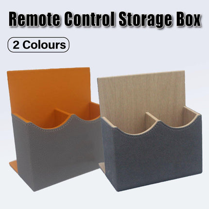 Hotel Remote Control Holder Leather Desk Organiser Caddy for TV AC Storage