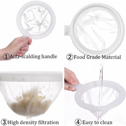 3Pcs Shrimp Net Aquarium Filter Sieve 100 200 400 Mesh Fish Fry Eggs Hatchery