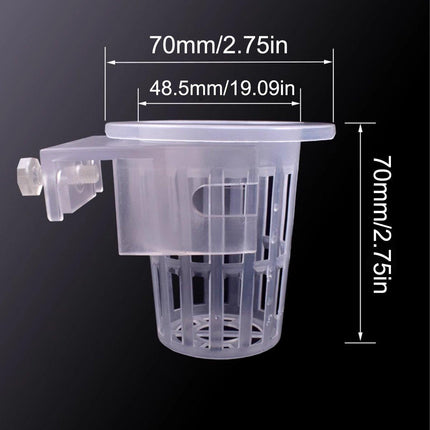 Adjustable Wall Mounted Aquatic Plant Cup for Emersed Plants Water Grass Holder