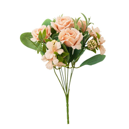 2Pcs Simulation Rose Bouquet Home Decoration Artificial Flower Arrangement Set