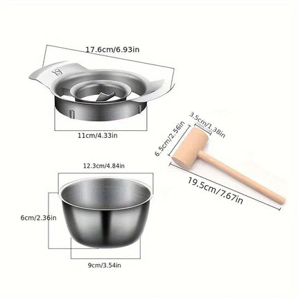 3PCS Stainless Steel Pomegranate Peeling Tool Fruit Seed Remover Opener Tool