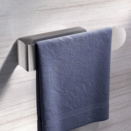 Stainless Steel Towel Bar Rack Bath Towel Holder Wall Mounted Bathroom Organizer