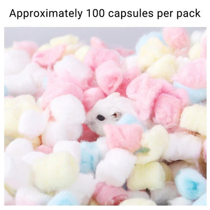5pcs Hamster Winter Cotton Balls Quilt Toys Nest Accessories Warm Bedding Set