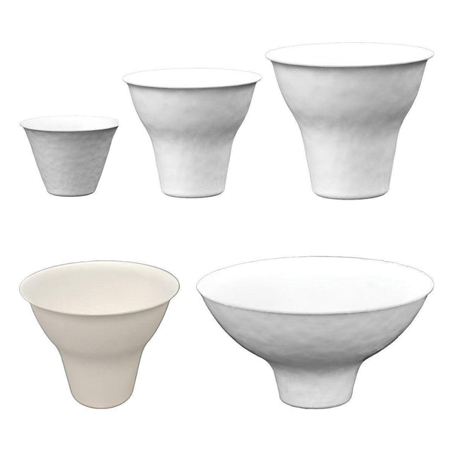 50pcs Disposable Ice Cream Cups Degradable Sugarcane Pulp Eco-Friendly Party