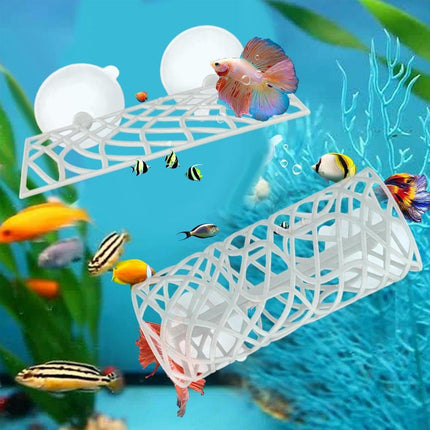 Aquarium Fish Resting Tunnel Hiding House for Betta Shrimp Small Fish Tank Decor