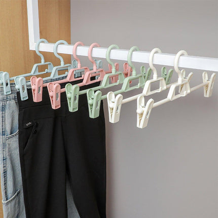 Seamless Household Retractable Pants Rack Buckle Clothes Clip Inner Hanger