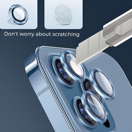 For Apple iPhone 15/15 Plus Camera Lens Protector Glass Screen Metal Ring