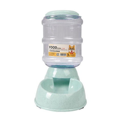 Automatic 3.8L Food Feeder Pet Dog Cat Puppy Dispenser Feeder Bowl Bottle - Aimall