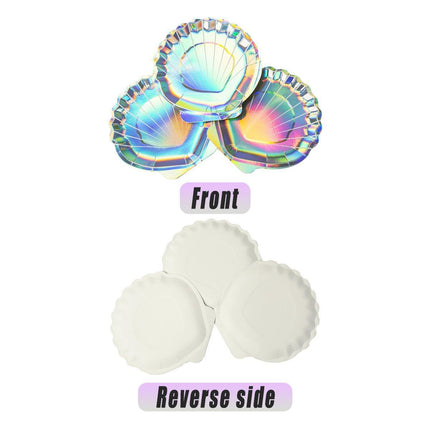 100pcs High Appearance Paper Plates Shell Cake Fast Food Party Disposable Plates