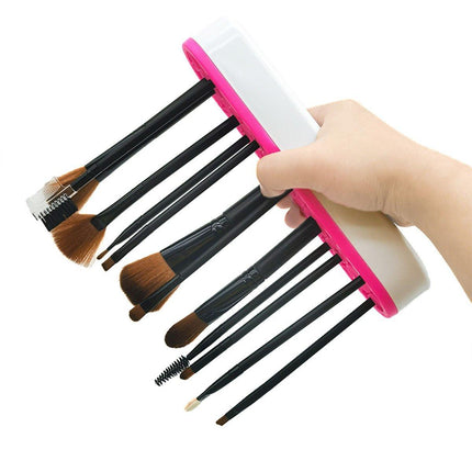 Silicone Makeup Organizer Cosmetic Storage Box Lipstick Brush Holder Desktop Box