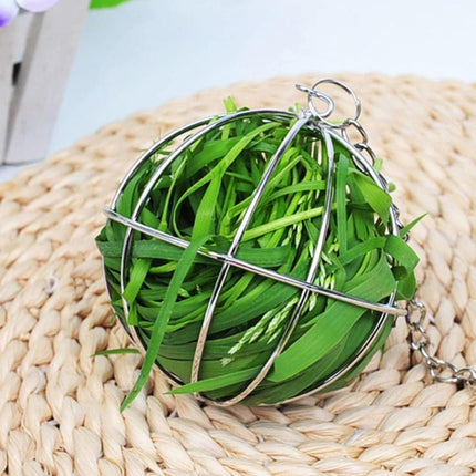 Rabbit Grass Balls Hangable Feeding Rack for Small Animals Chew Toys and Snacks