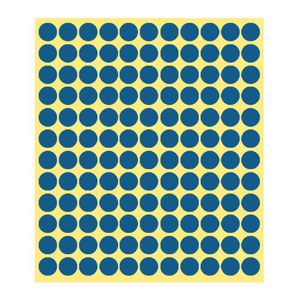 8/13/25/50mm Colour Sticker Dots Adhesive Round Labels Circular Scrapbooking Blue - Aimall