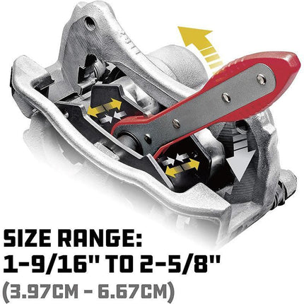 Ratchet Disc Brake Caliper Piston Spreader Separator Pad Press Wrench Tool Set - Aimall