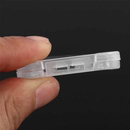 10pcs Transparent SD SDHC Memory Card Storage Box Flip Open Single Card Holder