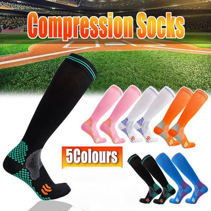 Compression Socks Miracle Copper Anti Fatigue Unisex Travel DVT Comfort 2XL - Aimall