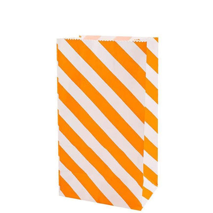 100X Colourful Plaid Kraft Paper Bag Candy Cookie Snack Cake Gift Bags 13*8*24CM - Aimall