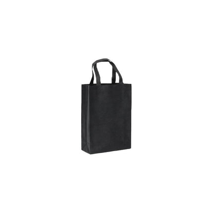 100X Reusable Shopping Bags Tote Bag Washable Eco Friendly Non Woven Folding Bag Black - Aimall