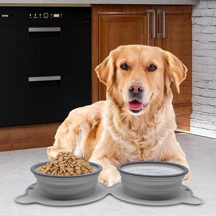 Portable Outdoor Folding Pet Bowl for Drinking Eating Collapsible Bowl