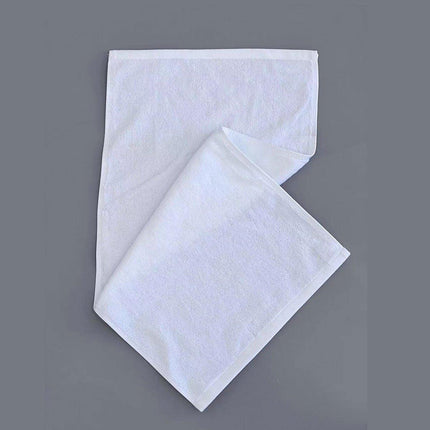 6pcs Absorbent White Bath Towels for Hotel Guesthouse Bathroom Home Use Set