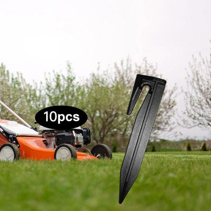 10pcs Ground Peg Lawn Mower Boundary Fixing Stakes Heavy Duty Garden Nails