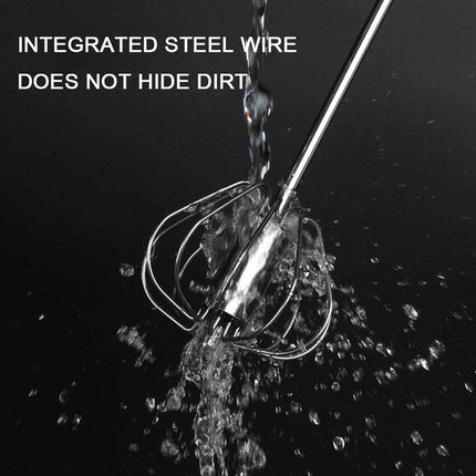Stainless Steel Semi-Automatic Egg Beater Hand Pressed Kitchen Baking Tool
