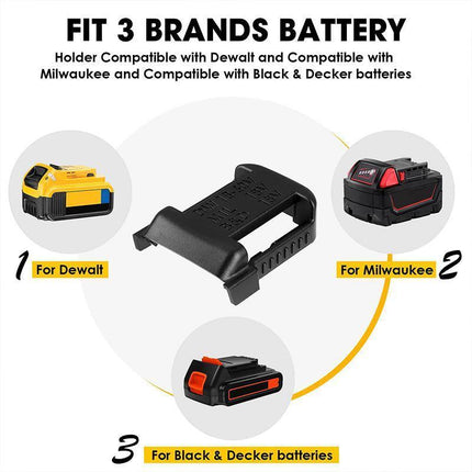 10PCS Battery Holder Shelf Stand Rack Storage Mount Slots For Makita 18v Battery - Aimall