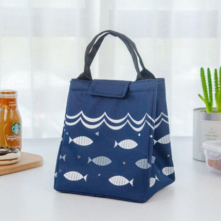 Portable Insulated Thermal Cooler Lunch Box Carry Tote Picnic Case Storage Bag 23.5x20x17cm - Aimall