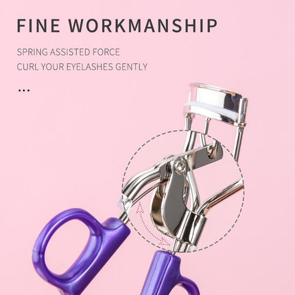 2024 Professional Handle Eyelash Curler Makeup Tool Easy Grip Long Lasting Curl - Aimall