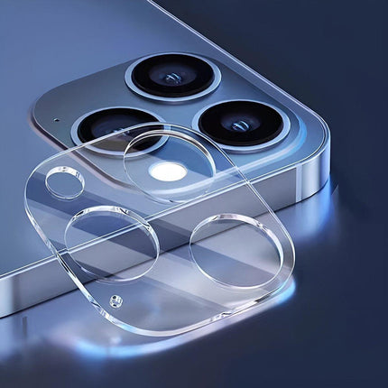 2PCS Transparent Tempered Glass Camera Lens Protector for iPhone 15 Pro Max