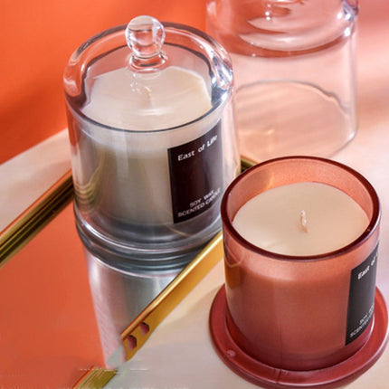 2Pcs Smokeless Glass Aromatherapy Candles Scented Gift Set for Relaxation