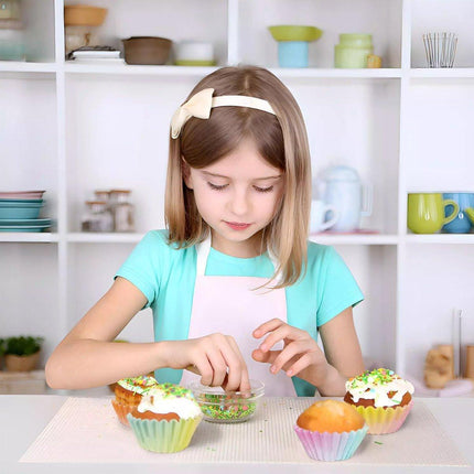 300pcs Gradient Colour Cupcake Paper Cases Baking Moulds Muffin Liners Set