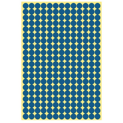 8/13/25/50mm Colour Sticker Dots Adhesive Round Labels Circular Scrapbooking Blue - Aimall