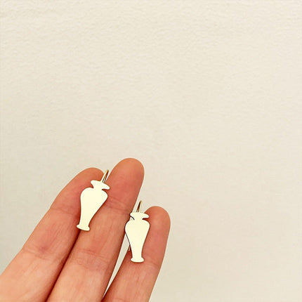 Vintage Vase Star Earrings Simple Everyday Studs Fashion Jewellery Women