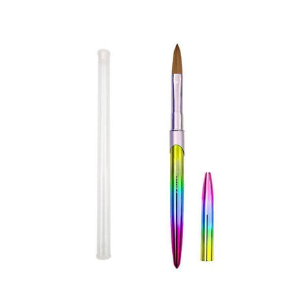 Kolinsky Acrylic Nail Art Brush Manicure Powder Professional Tools Size #2-18 - Aimall