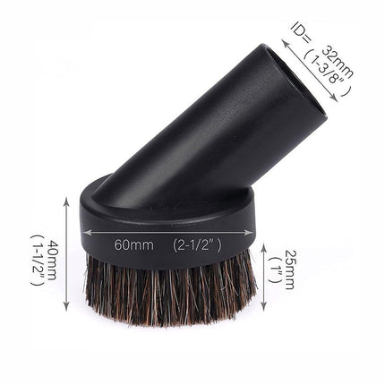 Vacuum Cleaner Accessories Horsehair Brush 25mm Replacement Tool for Deep Clean