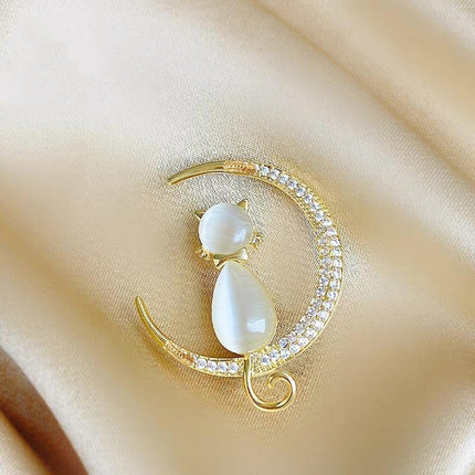 Exquisite Suit Brooch Women's Accessories Luxury Zircon Corsage - Aimall