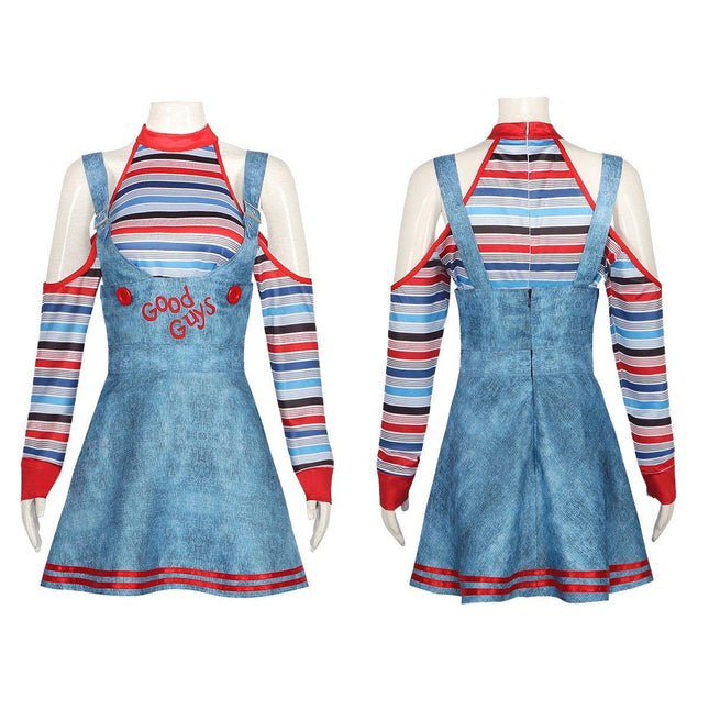 Circus Clown Cos Costume Halloween Cosplay Costume Horror Ghost Baby Maid Dress Suit