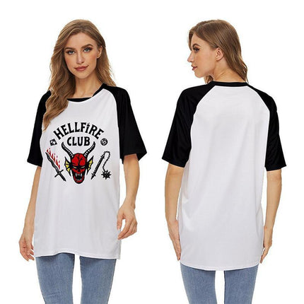 Stranger Things Hellfire Club Short Shirt Sleeve Baseball Unisex T-Shirt S~XXL AU - Aimall