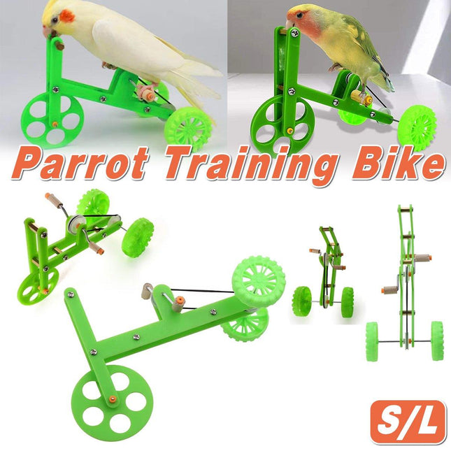 Parrot Bicycle Training Interactive Toy for Birds Chew Play Exercise and Fun