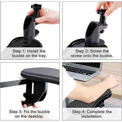 180 Degree Rotating Mouse Wrist Pad Small Anti-Fatigue Arm Rest Support for Desk