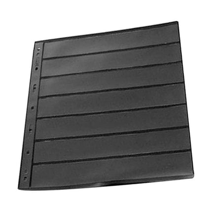 10 Sheet of Stamp Stock Black &amp Double Sided Page 7Strips &amp 9 Binder Holes - Aimall