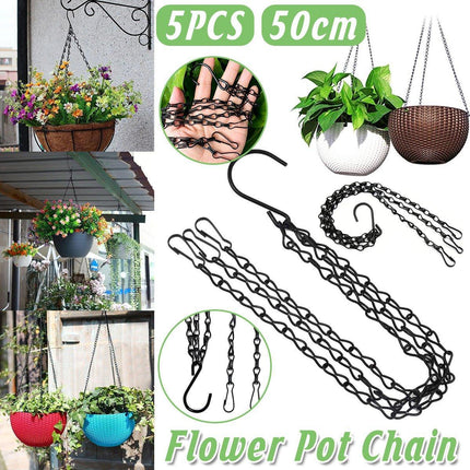 5x Hanging Planter Chains Decorative Iron Chains for Flower Pots Lanterns Basket