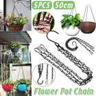 5x Hanging Planter Chains Decorative Iron Chains for Flower Pots Lanterns Basket