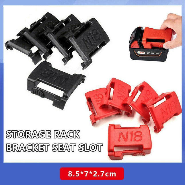 5Pcs Battery Mount Holder Stand For Milwaukee M18 18V Tool Battery Accessoriesau - Aimall