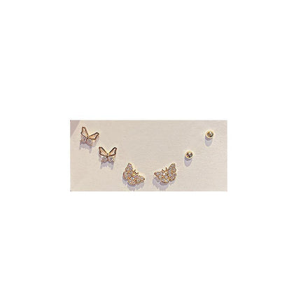 Compact Women Geometric Stud Earrings Fashion Jewellery Set Women Girls