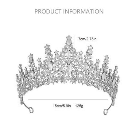 Tiara Crystal Rhinestone Crown Princess Rhinestone Crown Prom Crystal Headband