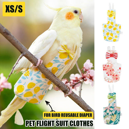Adjustable Parrot Diaper Bird Flight Suit Tiger Skin Peony Special Supplies