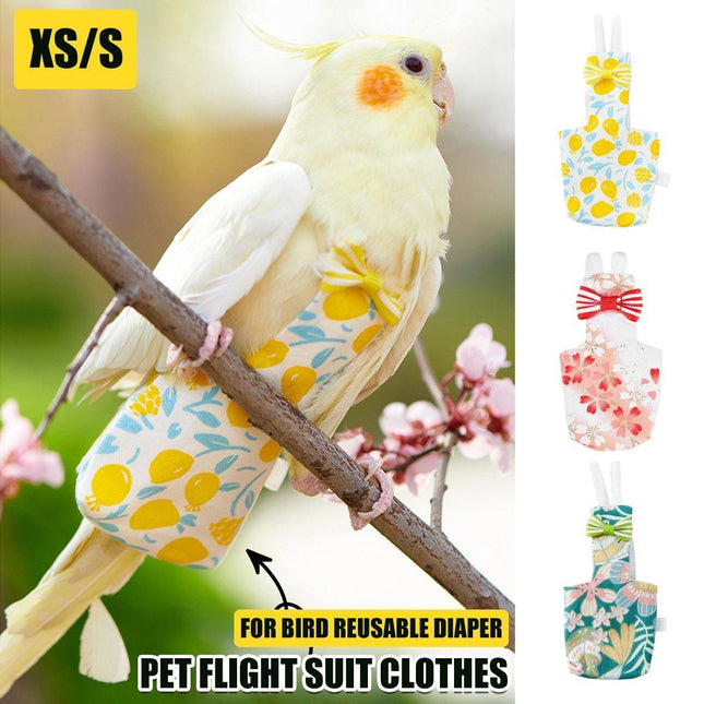 Adjustable Parrot Diaper Bird Flight Suit Tiger Skin Peony Special Supplies