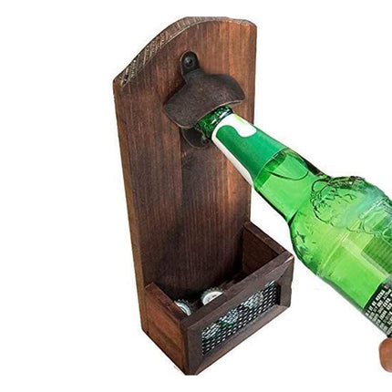 10X Rustic Cast Iron Bottle Opener With Screws Zinc Alloy Wall Mounted Opener - Aimall