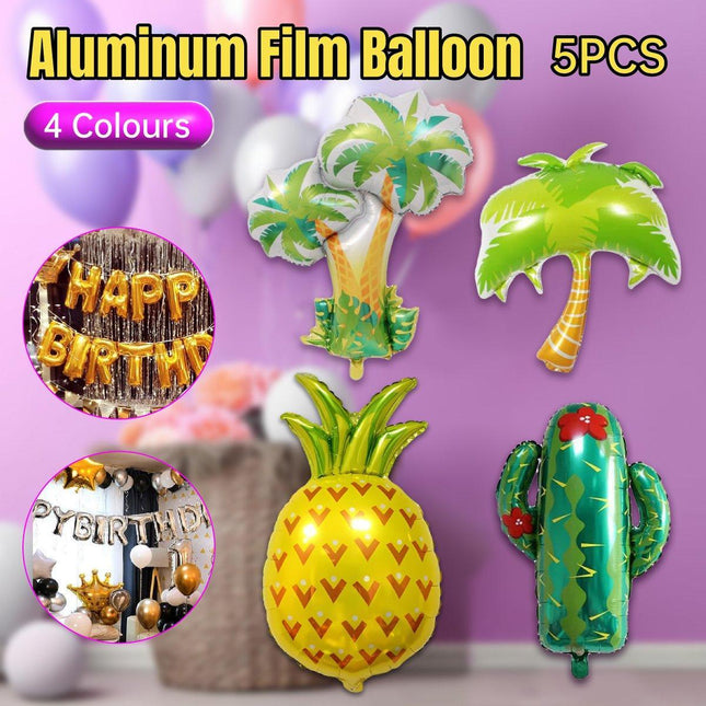 5pcs Colourful Aluminium Foil Balloons Party Supplies Birthday Decoration